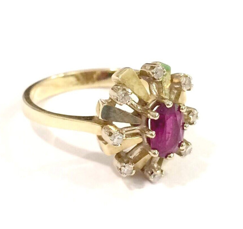 Goldring rubinring 585 - rubinring, gold