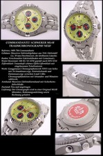 Commandante sportlicher Chronograph massiv Edelstahl MH-780 Morgan & Headley