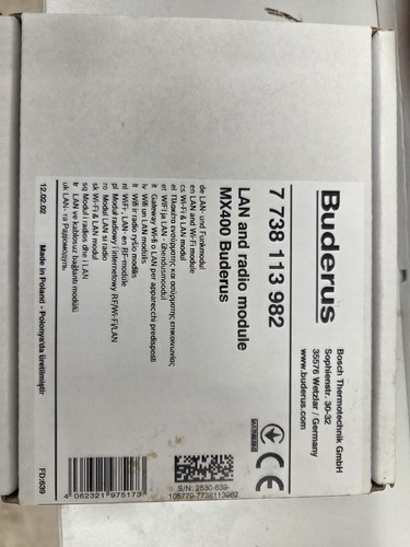 Buderus mx400 lan - mx400, und