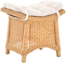 Rattan Fußhocker geschwungene