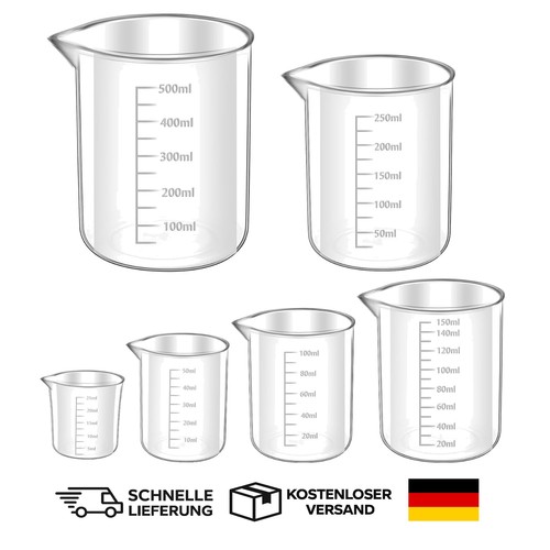 Messbecher set kunststoff - kunststoff, 6