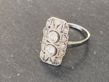 ANTIKER ART DECO RING AUS
