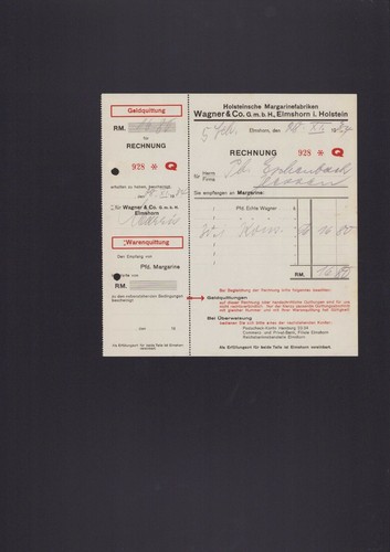 Elmshorn rechnung 1934 - elmshorn,,