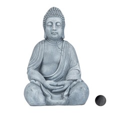 Buddha figur Feng Shui Dekofigur Garten Skulptur wetterfest 4 kg Buddha Statue