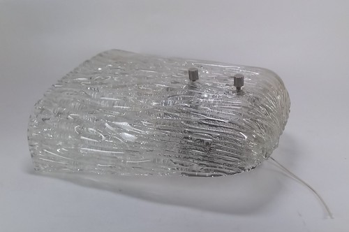 Vintage wandleuchte eisglas - wandleuchte,