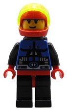 1x LEGO sp039 Minifigur Weltraum Space Spyrius Astronaut Sauerstofftank (MÄNGEL)