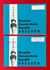 2 x DDR QSL Radio Karte DRESDEN 1972/73 Fernsehturm      ( 154197