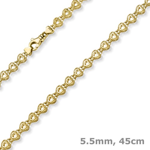 5mm fantasie herzen - 5,5mm,