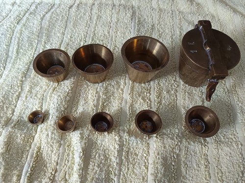 Messing gewichtssatz teilig - messing,