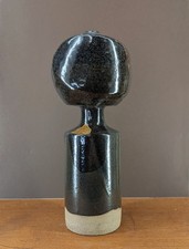 BERND RÖTER GROßES VASENOBJEKT '74 KERAMIKVASE DEUTSCHE STUDIOKERAMIK SIGNIERT