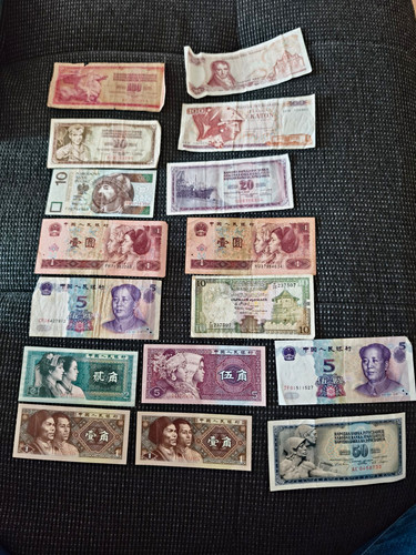 Konvolut papiergeld banknoten - konvolut, papiergeld/banknoten