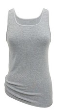 2x Sommertop TANK TOPS Sport-Tops 100% Baumwolle Trägertop - Unterhemd GR. 36-58