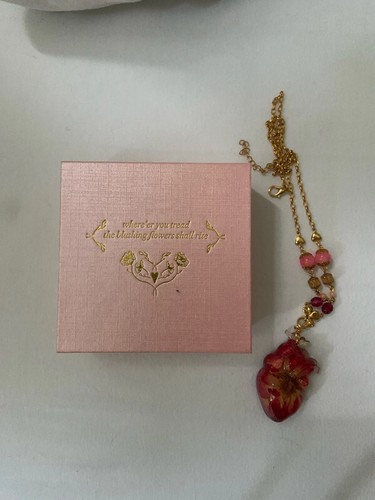 Heart necklace gold - heart,
