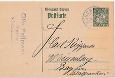 München - Ganzsache / Otto Pallmann von 1917  (20)