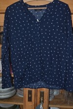 Essentials Bluse blau maritim
