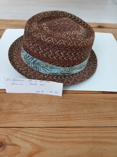 Strohhut porkpie stetson - strohhut,