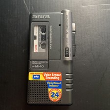 Vintage AIWA TP M140 Diktiergerät Micro Mini Kassettenrecorder mit Tonband 