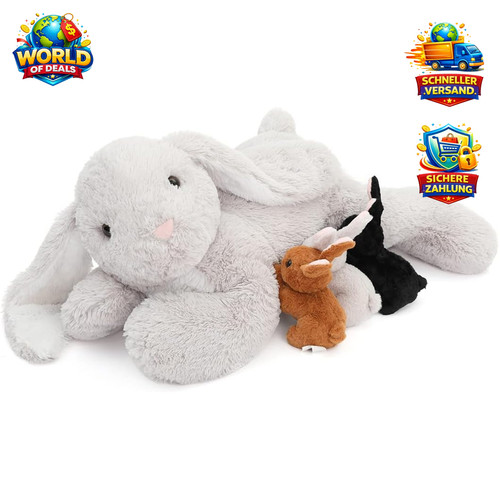 Kuscheltier xxl osterhase mit - xxl,