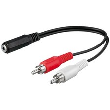 Audio video kabel - 0,2m, 2x