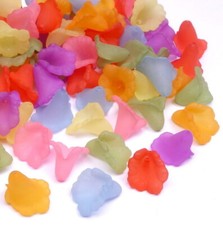 Acrylperlen Matt Blüten