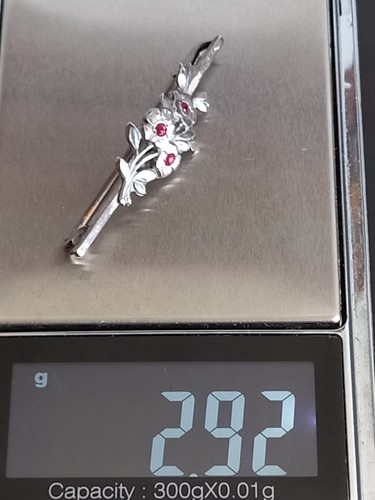 Stabbrosche 800er silber - 800er,