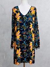 Dschungel Kleid L Blau