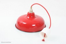 Industrielampe Emaille rot Ø