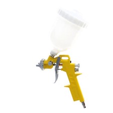 Mini Lackierpistole Druckluft Spritzpistole HVLP Farbspritzpistole | Klein Gelb