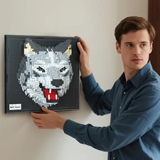 3D Wolf Bauklötze Set