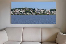 Leinwandbild: Blick auf Hamburg Blankenese - Fotos Bilder Wandbilder Poster Elbe