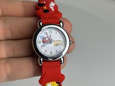 Kinder Armbanduhr Auto Motiv Rot – Lernuhr Jungen Mädchen NEU Quarz