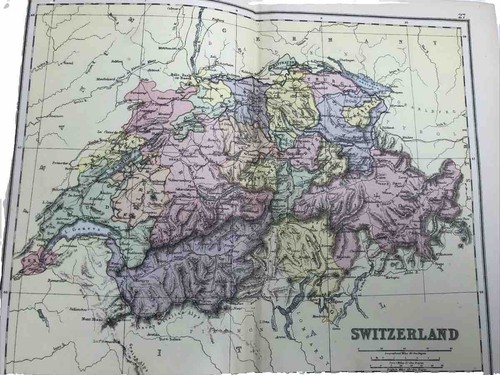 Karte der schweiz 125 - karte, jahre