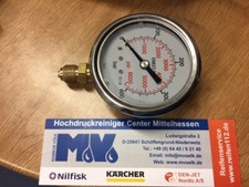 Manometer Pressure Gauge 0-400 Bar für KÄRCHER HD 1000 SE NEU 