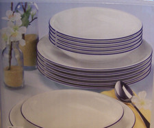 Seltmann Weiden,  Compact  "Blaurand" / Tafel-Service 12 teilig NEU