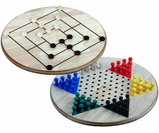 XXL Halma & Mühle Spiel