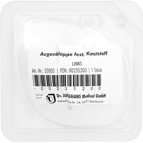 Augenklappe kunststoff links - augenklappe,