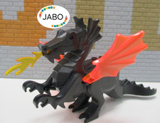 ( B10 / 36  ) LEGO Drache schwarz 6007 6097  Ritter Ritterburg Drachen
