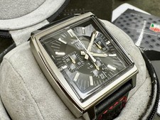 Tag Heuer Monaco Schwarzes Zifferblatt Herrenuhr, wie neu mit Garantie Tag Heuer