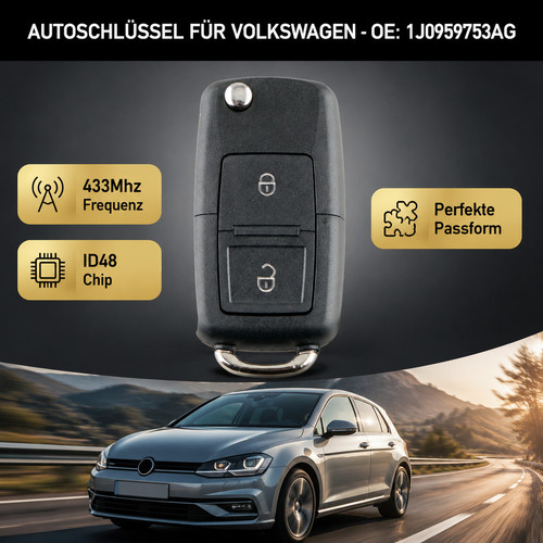 1j0959753ag funkschlüssel - 1j0959753ag,