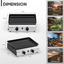 Tragbarer Tischgasgrill Gas