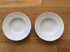 2 Pastateller Suppenteller Seltmann Weiden Bavaria Germany 27 cm weiß