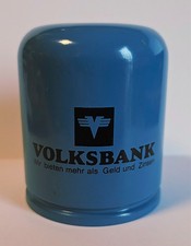 Massive Metall Spardose Sparbüchse „VOLKSBANK“ ohne Schlüssel
