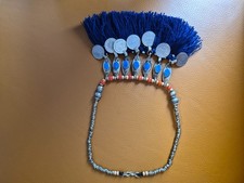 Tribal Schmuck, blau/rot