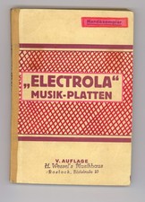 ELECTROLA MUSIK-PLATTEN 1930
