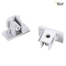 SLV 143131 Endkappen für 1-Phasen HV-Stromschiene Aufbauversion weiss 2 Stück