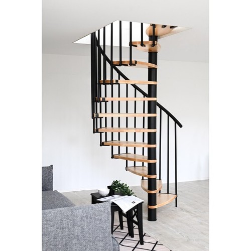 Innentreppe luna schwarz buche - innentreppe,