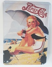 Blechschild " PEPSI COLA* "