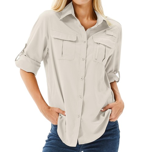 Damen hemdbluse upf uv - 50+,