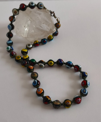 Kette muranoglas millefiori - kette,