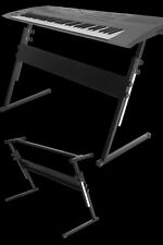 Keyboardständer Z-Form für Keyboards stufenlos verstellbar, schwarz